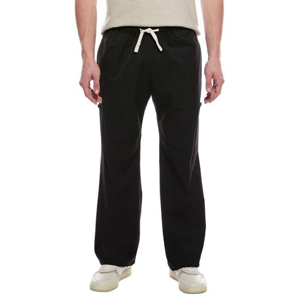 Palm Angels Mens  Wool-Blend Pant, Black